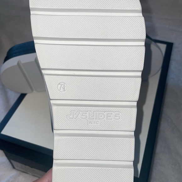 NWT J/SLIDES BAHA Black Naplak Leather Sandal - Picture 14 of 14